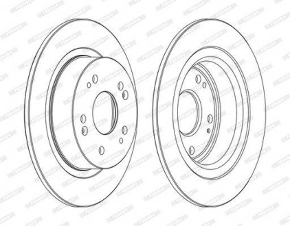 Гальмівний диск FERODO DDF1776C