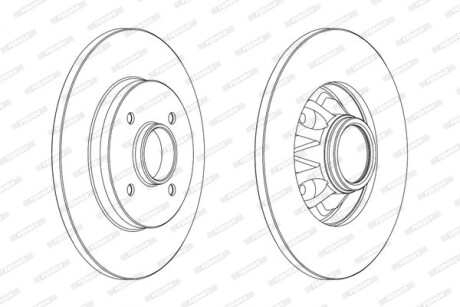 Диск гальмівний FERODO DDF1791C-1