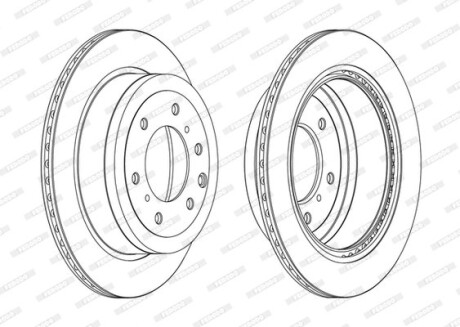 Диск гальмівний FERODO DDF1965C (фото 1)