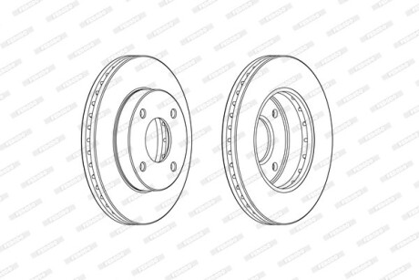 Гальмівний диск FERODO DDF2134C