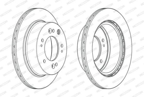 Диск гальмівний FERODO DDF2285C