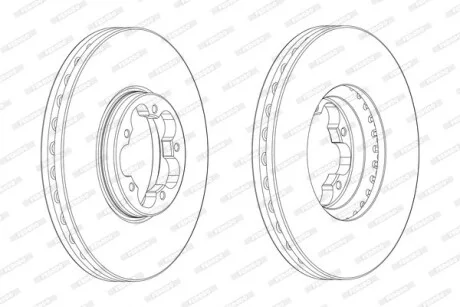 Диск гальмівний FERODO DDF2470-1
