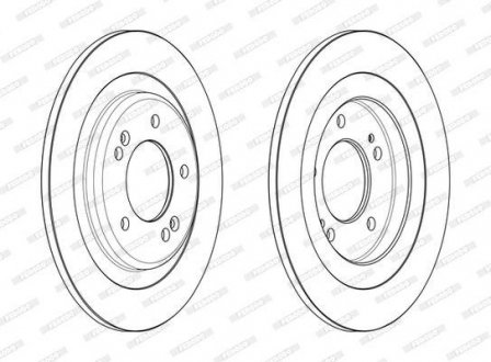 Гальмівний диск FERODO DDF2482C