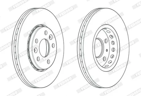 Диск гальмівний FERODO DDF2507C