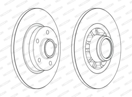 Диск гальмівний FERODO DDF2602-1