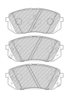 Колодки гальмівні дискові (комплект 4 шт) FERODO FDB5039 (фото 1)