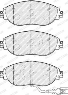 Комплект гальмівних колодок з 4 шт. дисків FERODO FDB5096 (фото 1)