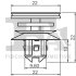 Кліпса кріплення (затискач) Fischer Automotive One (FA1) 11-40008.10 (фото 2)