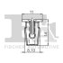Кліпса кріплення (затискач) Fischer Automotive One (FA1) 11-60013.10 (фото 2)