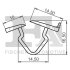 Кліпса кріплення (затискач) Fischer Automotive One (FA1) 21-10004.5 (фото 2)