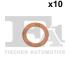 Ущільнювальне кільце компл. 10 шт 12.0*18.0*1.0 mm((Fischer) Fischer Automotive One (FA1) 547.870.010 (фото 1)