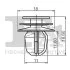 Кліпса кріплення (затискач) Fischer Automotive One (FA1) 73-40004.5 (фото 2)