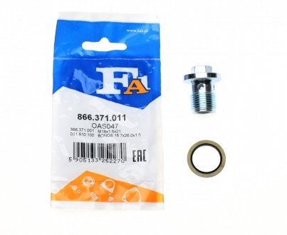 Пробка масляного поддона M18x1.5x21 (вир-во Fischer) Fischer Automotive One (FA1) 866.371.011