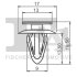 Кліпса кріплення (затискач) Fischer Automotive One (FA1) 87-40001.10 (фото 2)