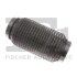 Гофра S-flex 55x170 mm решітчаста з підсиленням Fischer Automotive One (FA1) VW555170 (фото 1)