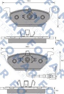 Колодки гальмівні дискові FOMAR FO 687781