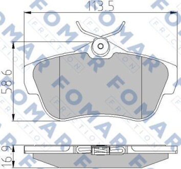 Колодки гальмівні дискові FOMAR FO 930381