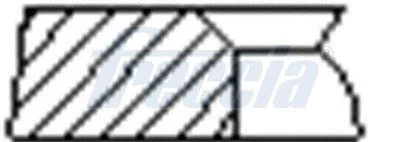 Кільця поршневі FRECCIA FR10-127450