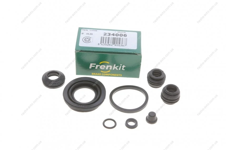 Ремкомплект супорту заднього Honda Accord/Civic 90- (d=34mm)(Lucas/Nih/TRW) Frenkit FRENKIT 234006 (фото 1)