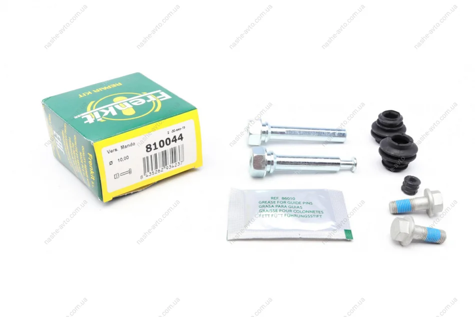 Напрямні супортів Elantra 06-, Ceed 06- (1 сторона) (+гумки+болти) FRENKIT 810044 (фото 1)
