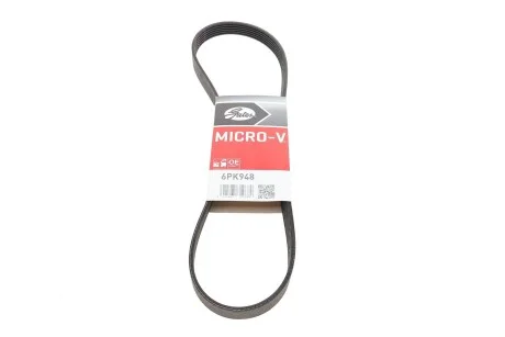Ремінь генератора Сенс 1.4 Gates 6PK948