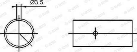 Підшипник ковзання поршневого пальця Glyco 55-3422 SEMI