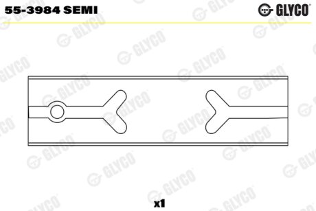 Підшипник ковзання Glyco 553984SEMI