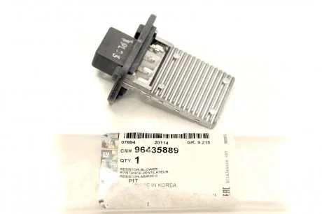 Резистор пічки Авео GM 96435889