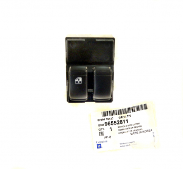 Кнопки стеклоподъемника левой двери Лачетти сед, ХБ GM 96552811