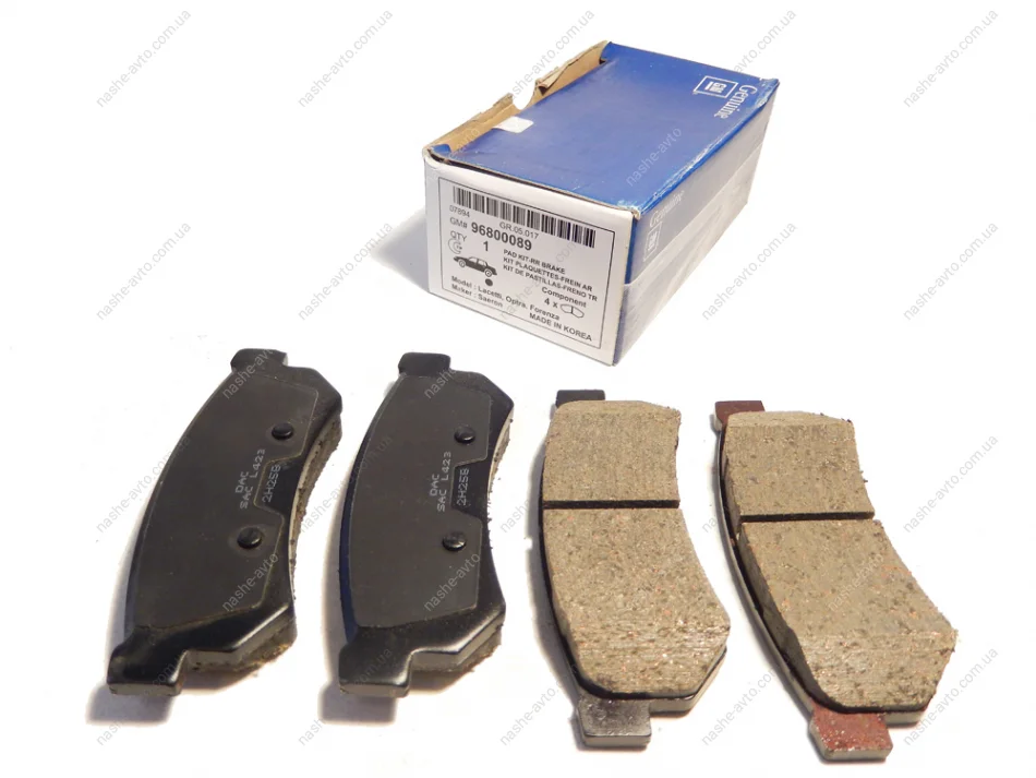 Колодка тормозная задняя (нов.образца) Лачетти 07- GM 96800089 (фото 1)