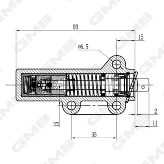 Натяжитель ремня ГРМ гидравлический Audi A6/A8/VW Phaeton/Touareg 3.7–4.2 V8 (GH GMB GHAT185