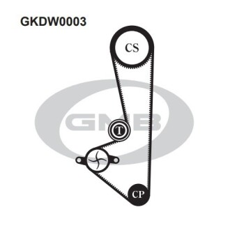 Автозапчастина GMB GKDW0003
