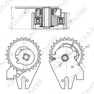 Натяжитель ремня ГРМ Suzuki/Fiat/Opel/Alfa (1.6/1.8/2.0) GMB GTB0390