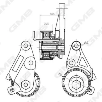 Натяжитель ремня ГРМ Ford Fusion/Puma/Fiesta/ Mazda 323/626  GMB GTB0410