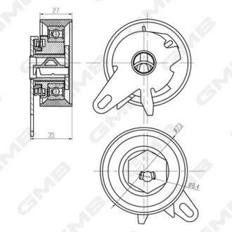 Натяжитель ремня ГРМ Audi 100/A6/ VW LT/Transporter T4/T5 (2.5 TDI) GM GMB GTB0430