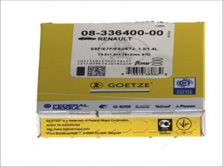 Кільця поршневі (вир-во) GOETZE 08-336400-00