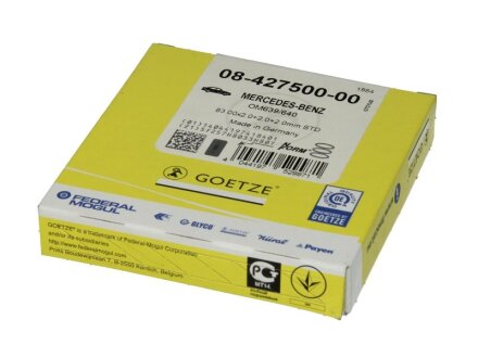 Кольца поршневие GOETZE 0842750000