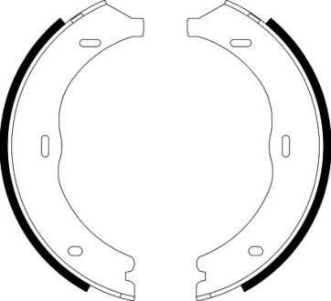Колодки гальмівні стояночних гальм задні HELLA 8DA355050561