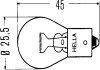 Лампа розжарювання STANDARD P21W 12V 21W BA 15s HELLA 8GA002073121 (фото 2)