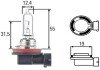 Лампа розжарювання STANDARD H9 12V 65W PGJ 195 HELLA 8GH008357001 (фото 1)