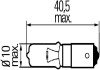 Лампа розжарювання LONG LIFE H21W, 21W, BAY 9s, 12V HELLA 8GH008417001 (фото 2)