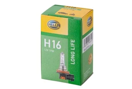Лампа розжарювання Long Life H16 12В PGJ19-3 HELLA 8GH186996001