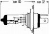 Лампа розжарювання, H4 12V 60/55W P 43t HELLA 8GJ002525131 (фото 2)