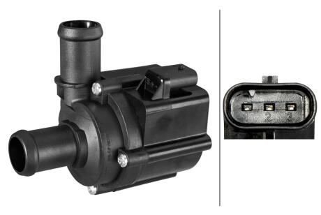 Додатковий водяний насос (контур охолоджувальної рідини) HELLA 8TW358304721