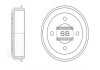 Барабан задний тормозной ACCENT 94-99 (Hi-Q) Hi-Q (SANGSIN) SD1003 (фото 1)