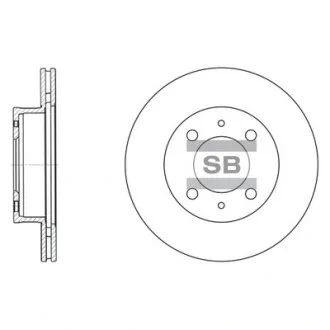 Диск гальмівної Hi-Q (SANGSIN) SD1010