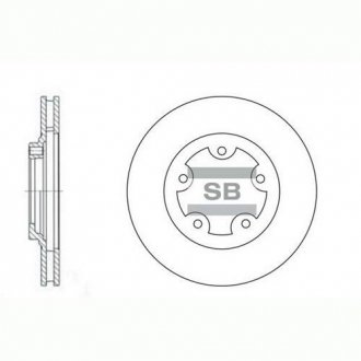 Диск гальмівний HYUNDAI STAREX LIVERO 96-00 (SANGSIN) Hi-Q (SANGSIN) SD1029