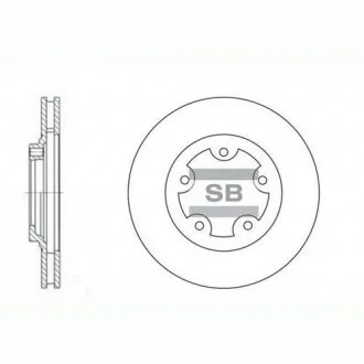 Диск гальмівний HYUNDAI STAREX LIVERO 96-00 (вир-во SANGSIN) Hi-Q (SANGSIN) SD1029
