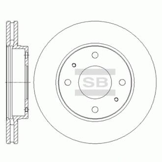 Диск передний тормозной SONATA EF 02- (Hi-Q) Hi-Q (SANGSIN) SD1044