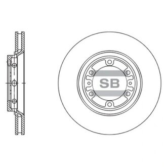 Диск гальмівний (кратно 2) передній (вентильований) Hyundai Starex (D=276.0mm) HI-Q Hi-Q (SANGSIN) SD1137